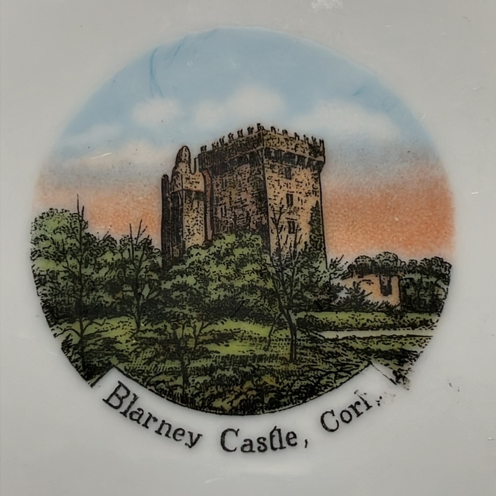Vintage Blarney Castle Cork Ireland Souvenir Plate Made Prior to 1921